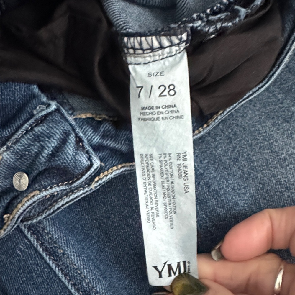 YMI Classic Blue Wide Leg Jeans - Picture 3 of 5